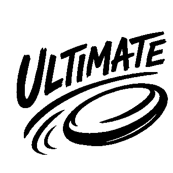Ultimate Frisbee Hand-Drawn Logo