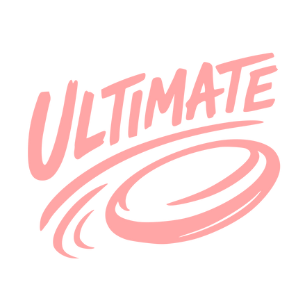 Ultimate Frisbee Hand-Drawn Logo #ffa6a6