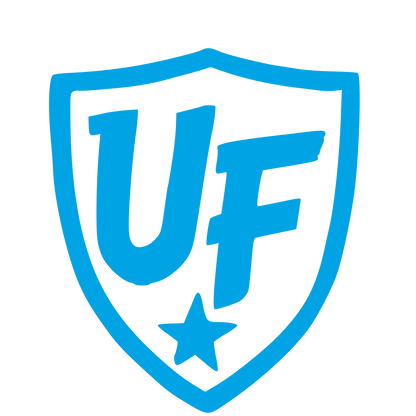 UF Shield Monogram Logo #00a3e4