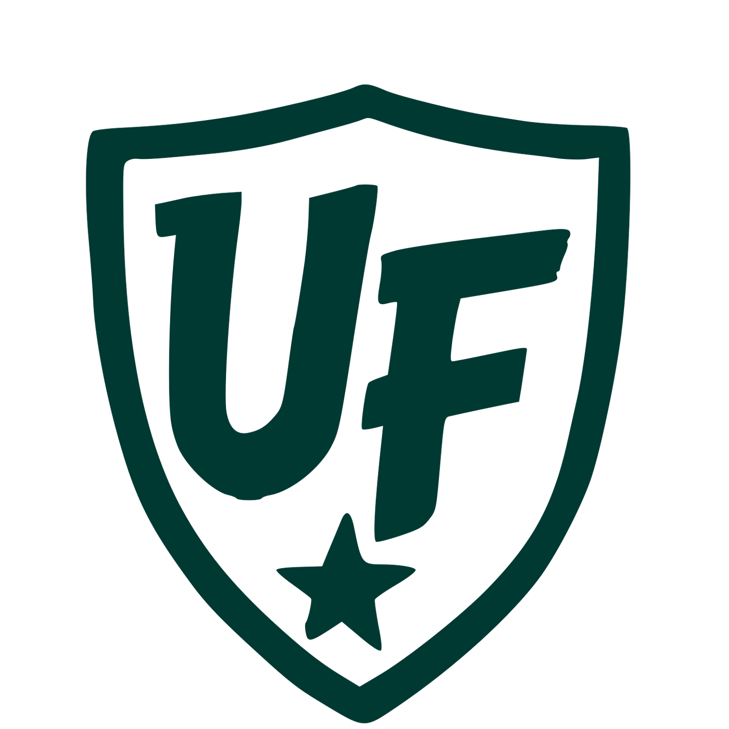 UF Shield Monogram Logo #003932
