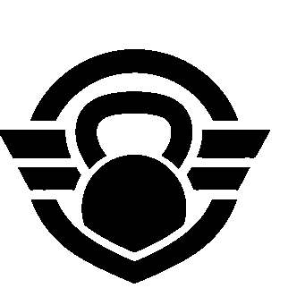 Kettlebell Wings Emblem Logo