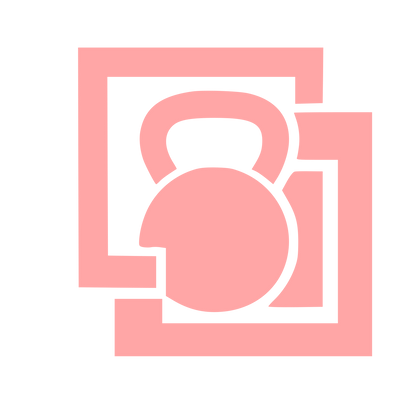 Layered Overlap Kettlebell Logo #ffa6a6