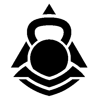 Kettlebell Triangle Emblem Logo