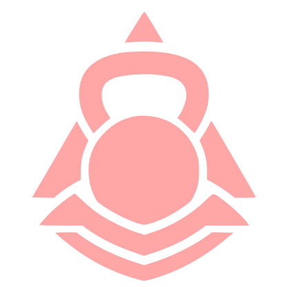 Kettlebell Triangle Emblem Logo #ffa6a6