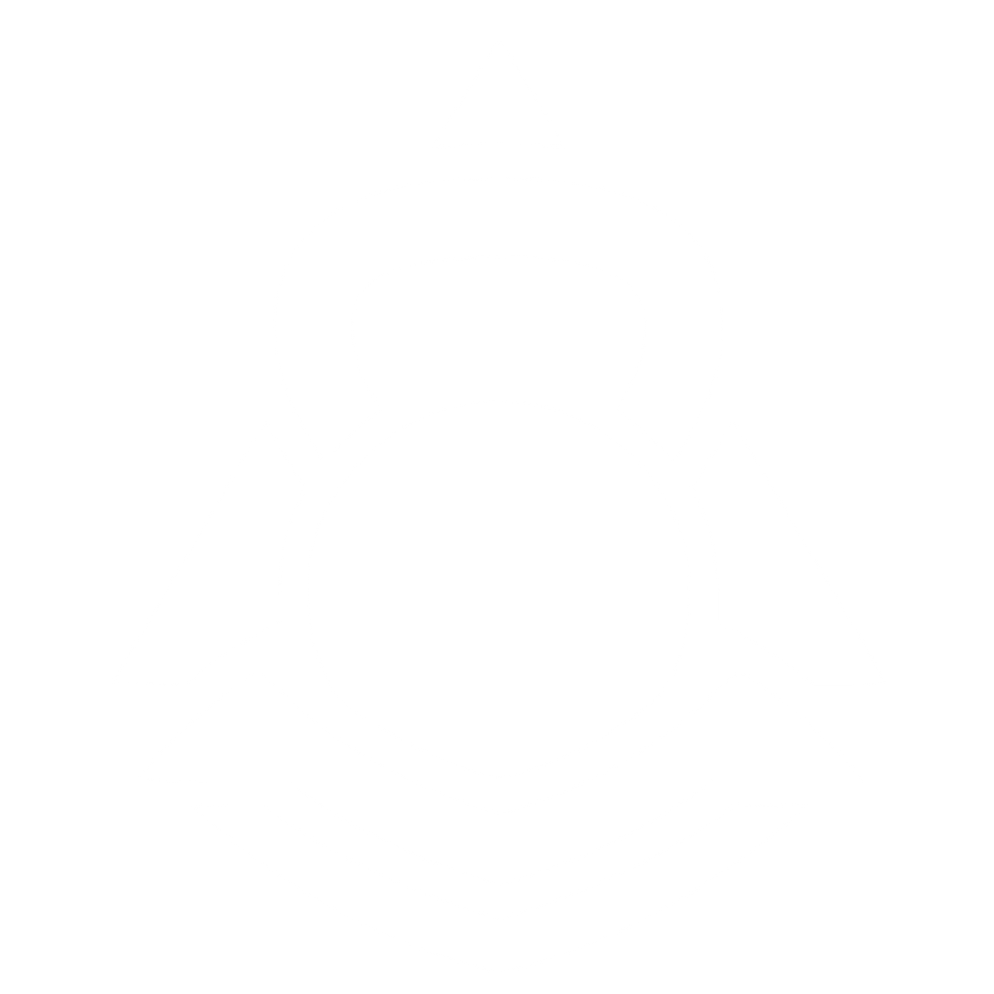 Kettlebell Triangle Emblem Logo #ffffff
