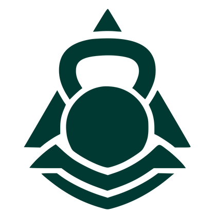 Kettlebell Triangle Emblem Logo #003932