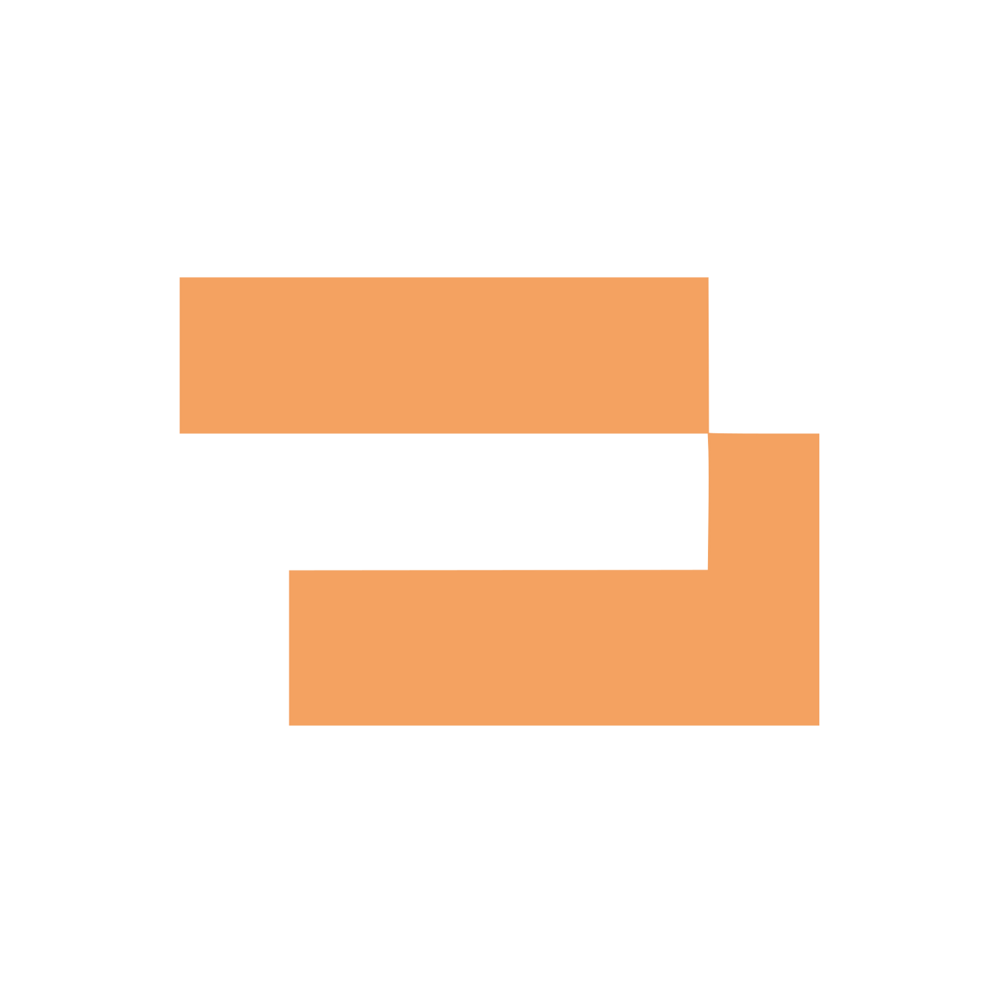 Overlapping Rectangles Logo #F4A261