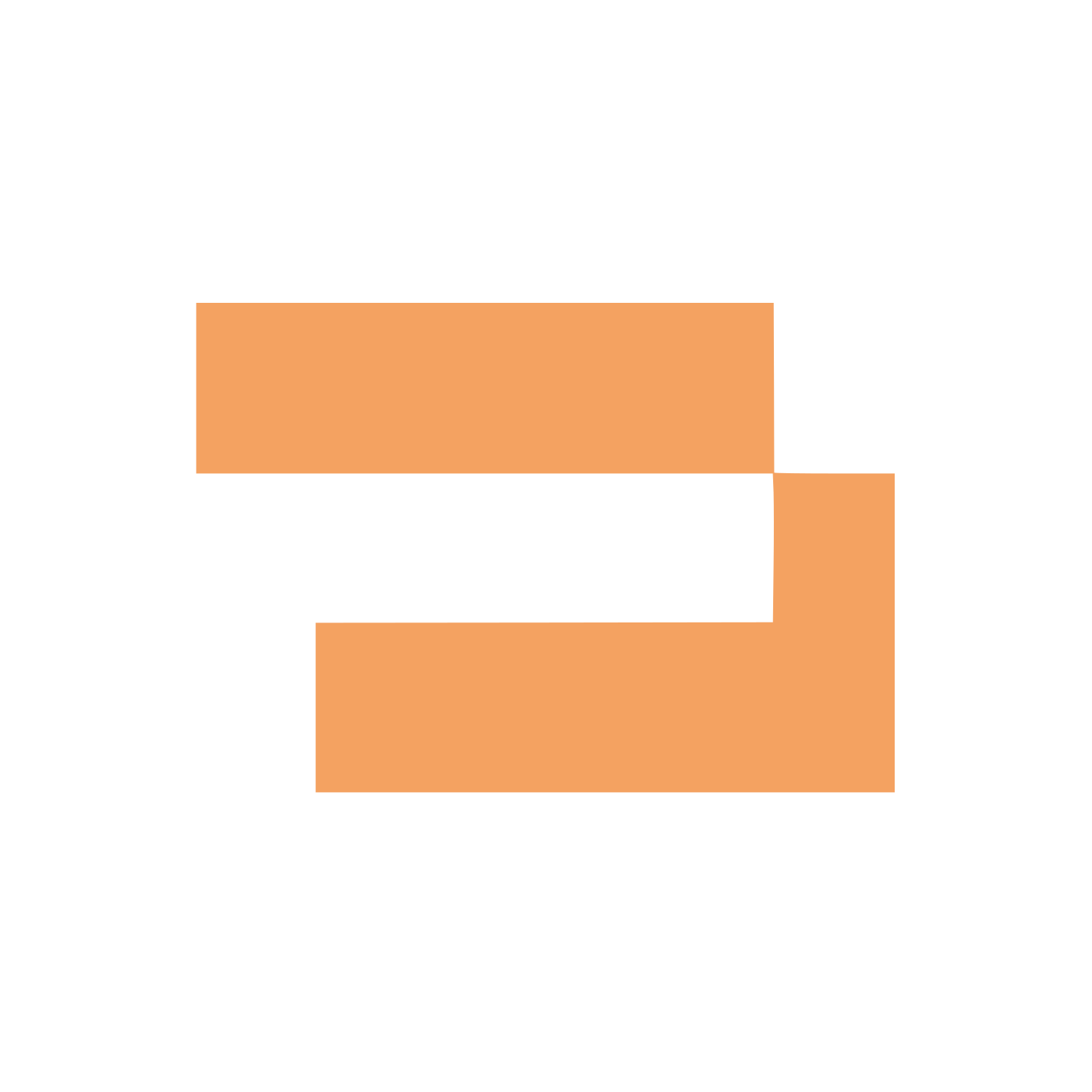 Overlapping Rectangles Logo #F4A261