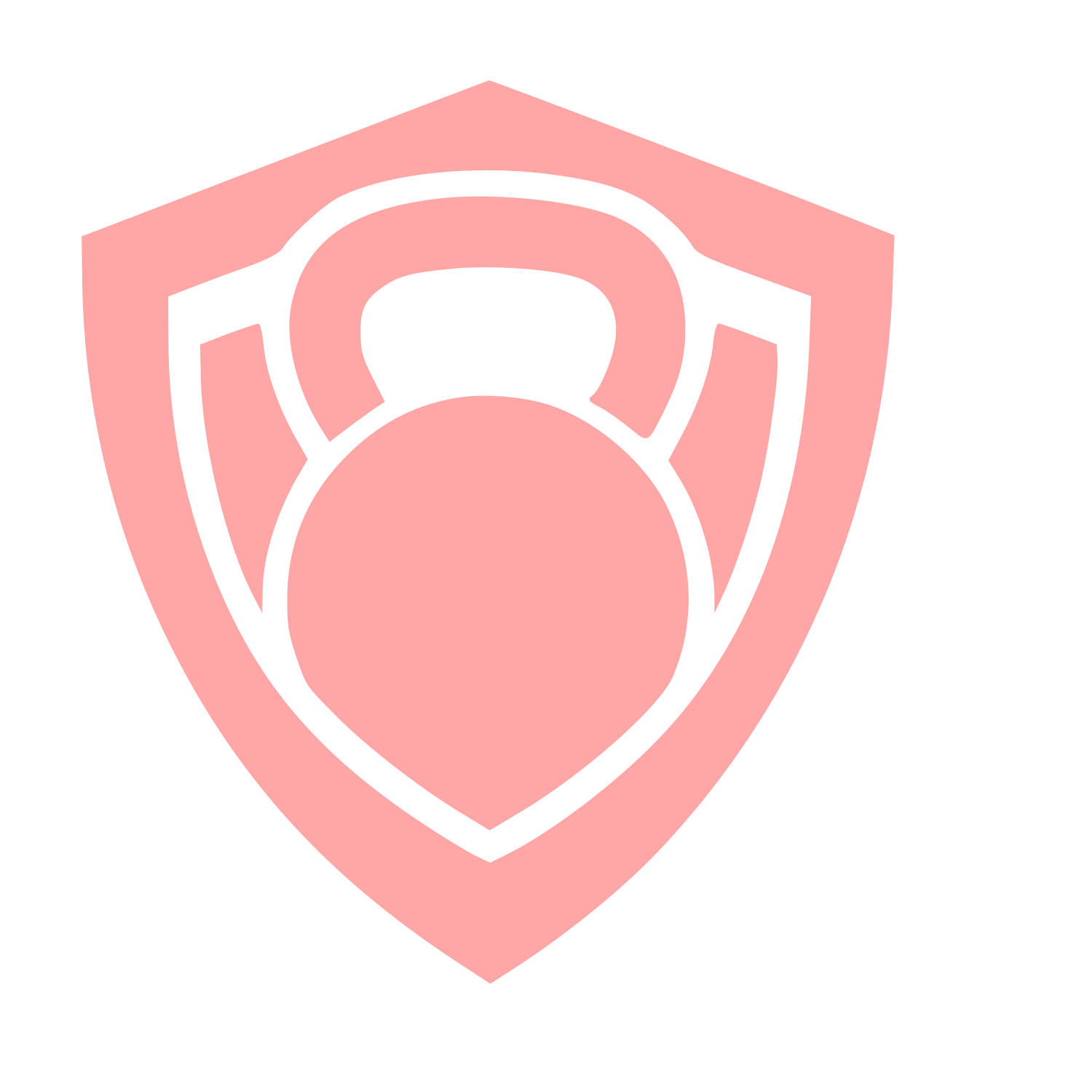 Kettlebell Shield Logo #ffa6a6