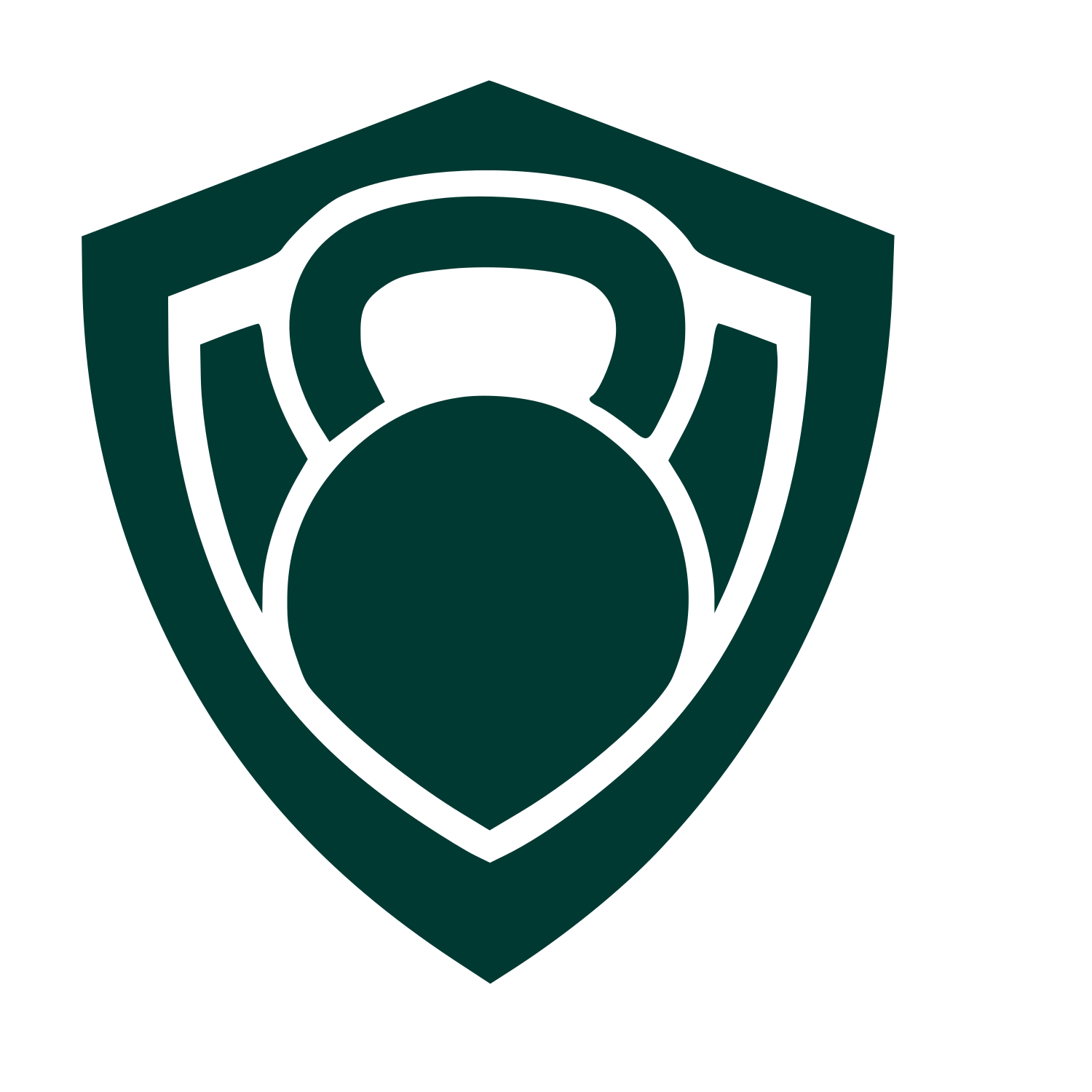 Kettlebell Shield Logo #003932