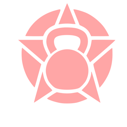 Kettlebell Star Circle Logo #ffa6a6
