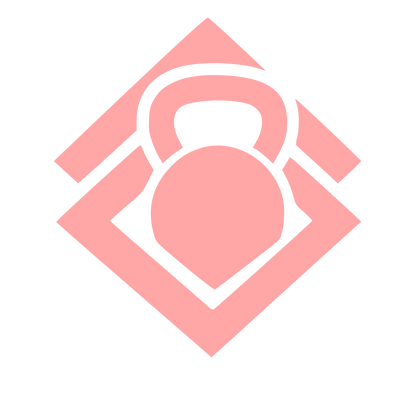 Kettlebell Diamond Emblem Logo #ffa6a6