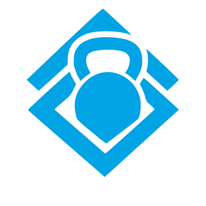 Kettlebell Diamond Emblem Logo #00a3e4