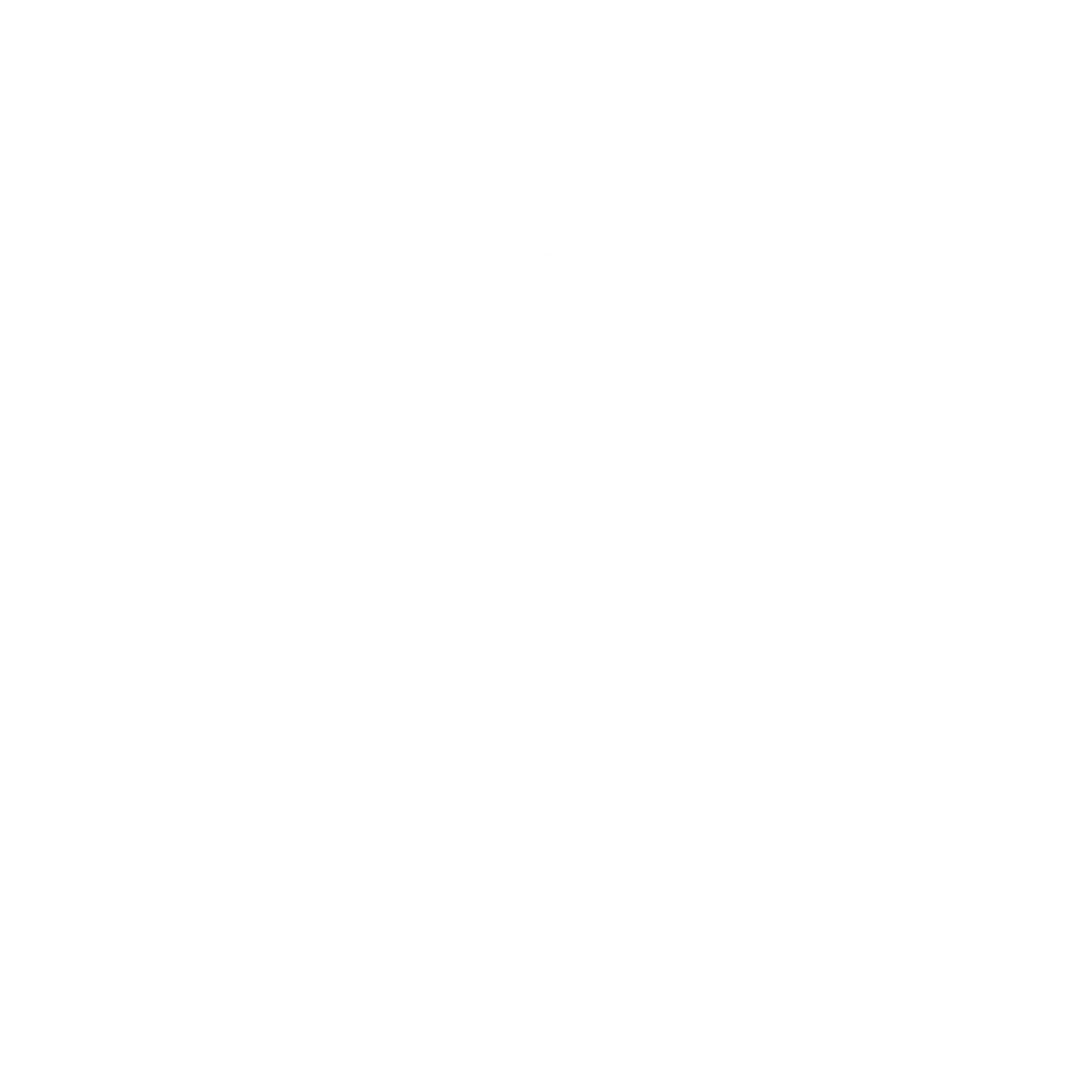 Asterisk Star of Life Logo #ffffff
