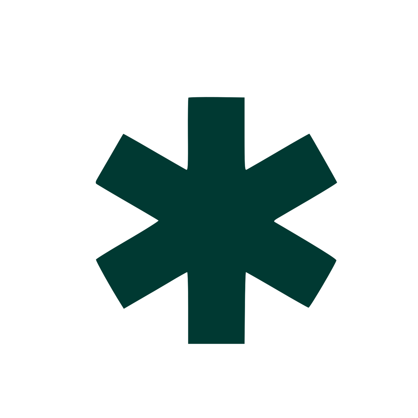 Asterisk Star of Life Logo #003932