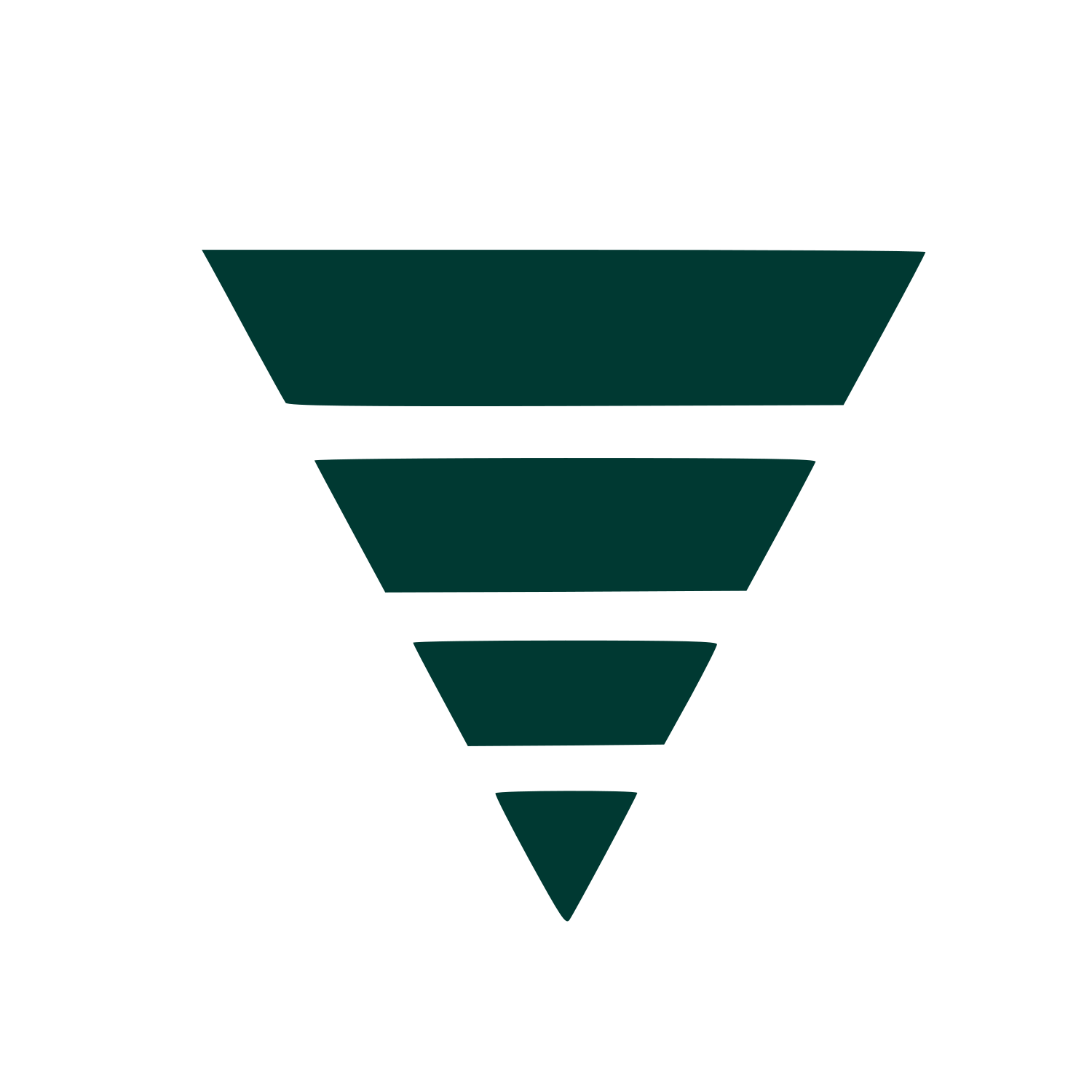 Layered Funnel Cold Plunge Logo #003932