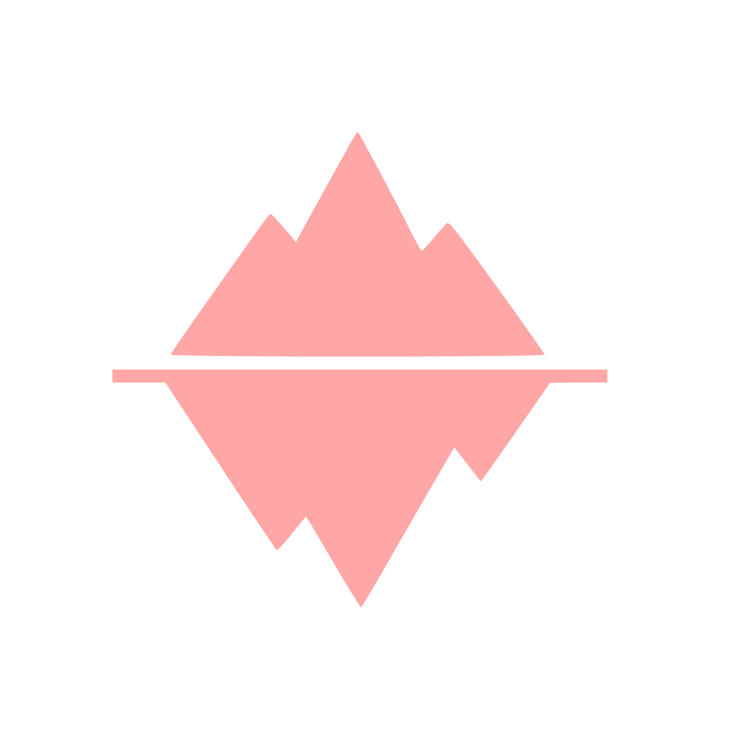 Iceberg Cold Plunge Logo #ffa6a6