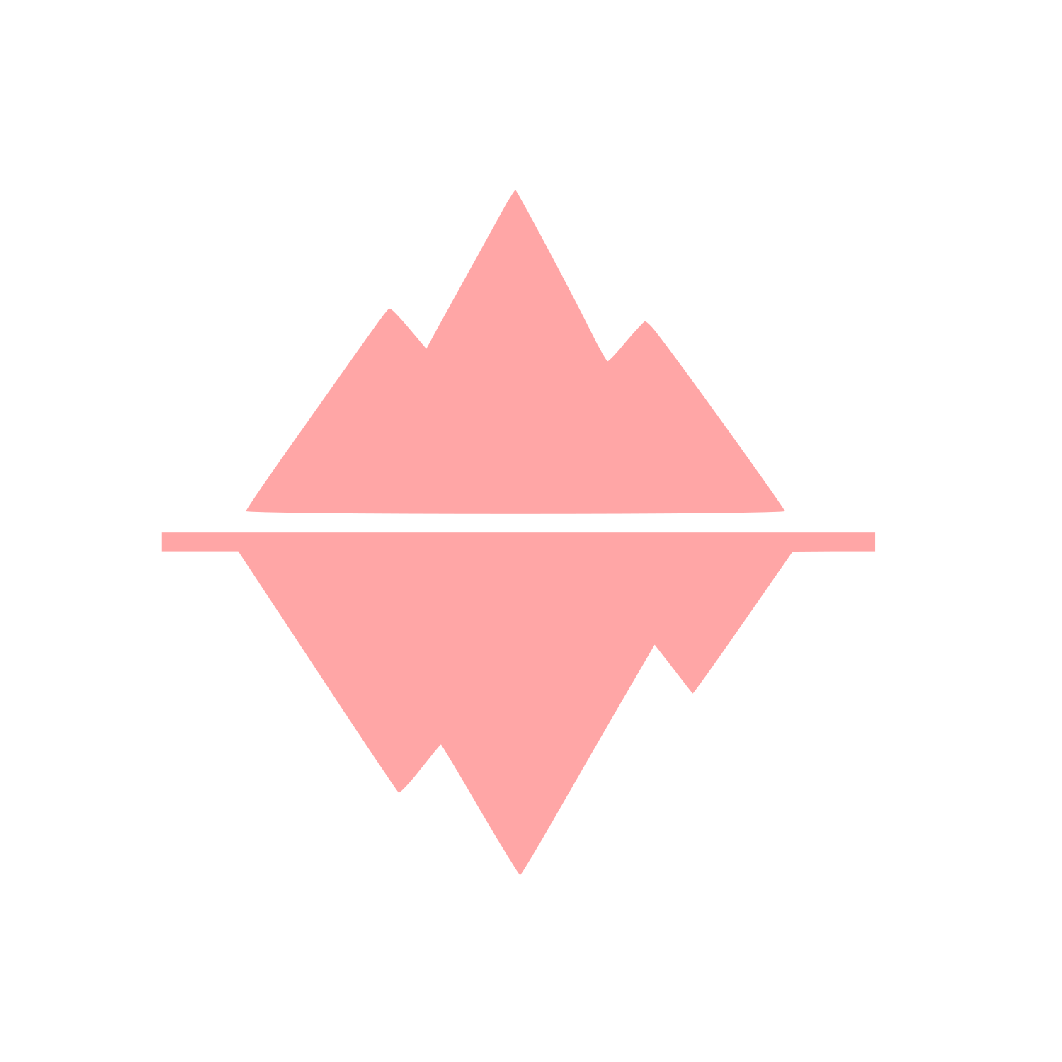 Iceberg Cold Plunge Logo #ffa6a6