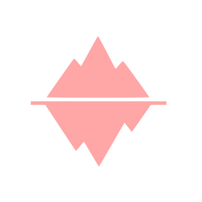 Iceberg Cold Plunge Logo #ffa6a6