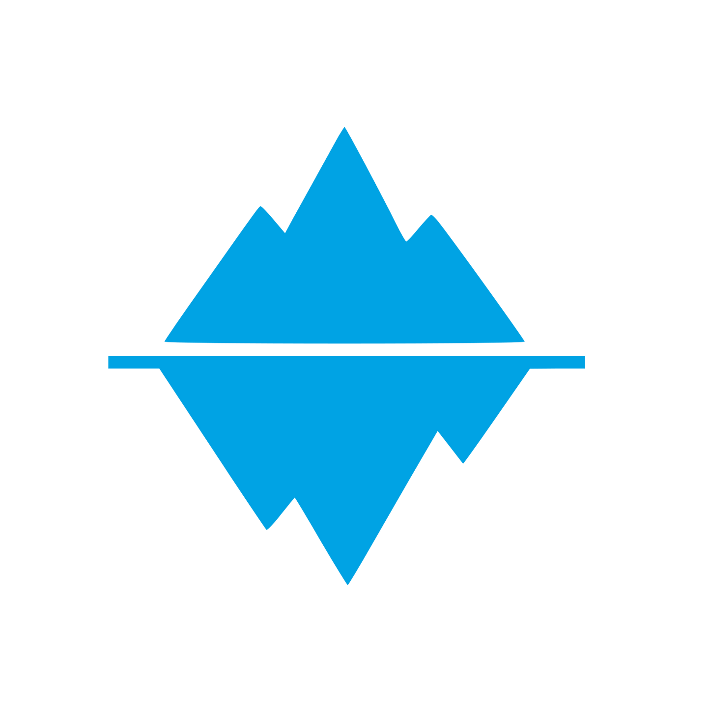 Iceberg Cold Plunge Logo #00a3e4