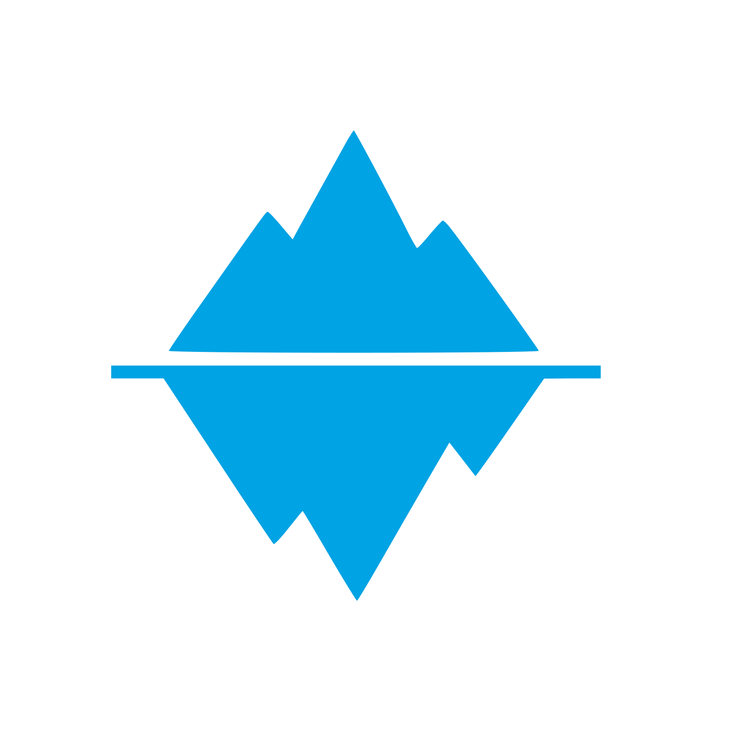 Iceberg Cold Plunge Logo #00a3e4