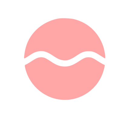 Wave Circle Cold Plunge Logo #ffa6a6