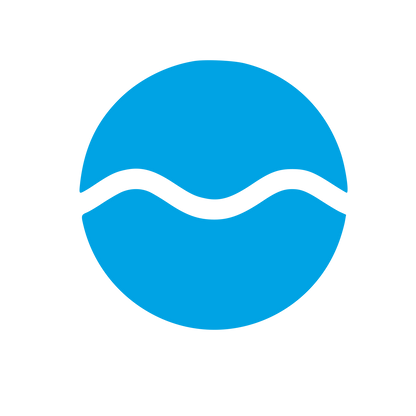 Wave Circle Cold Plunge Logo #00a3e4