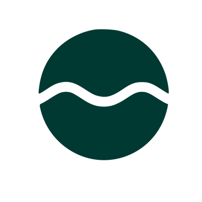 Wave Circle Cold Plunge Logo #003932
