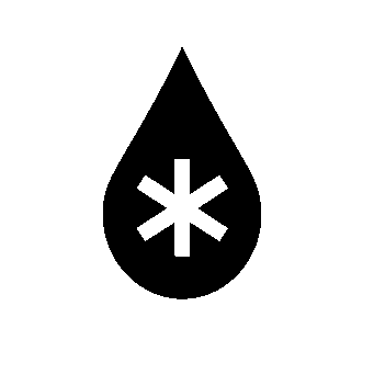 Ice Drop Asterisk Logo