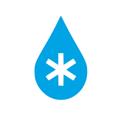 Ice Drop Asterisk Logo #00a3e4