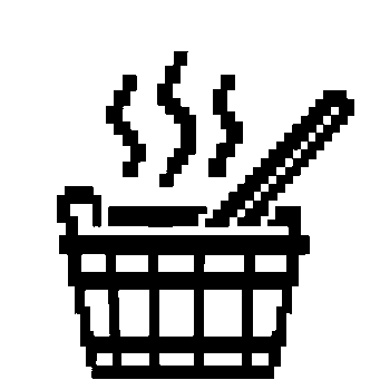 Pixel Sauna Bucket Logo