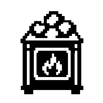 Pixel Sauna Stove Logo