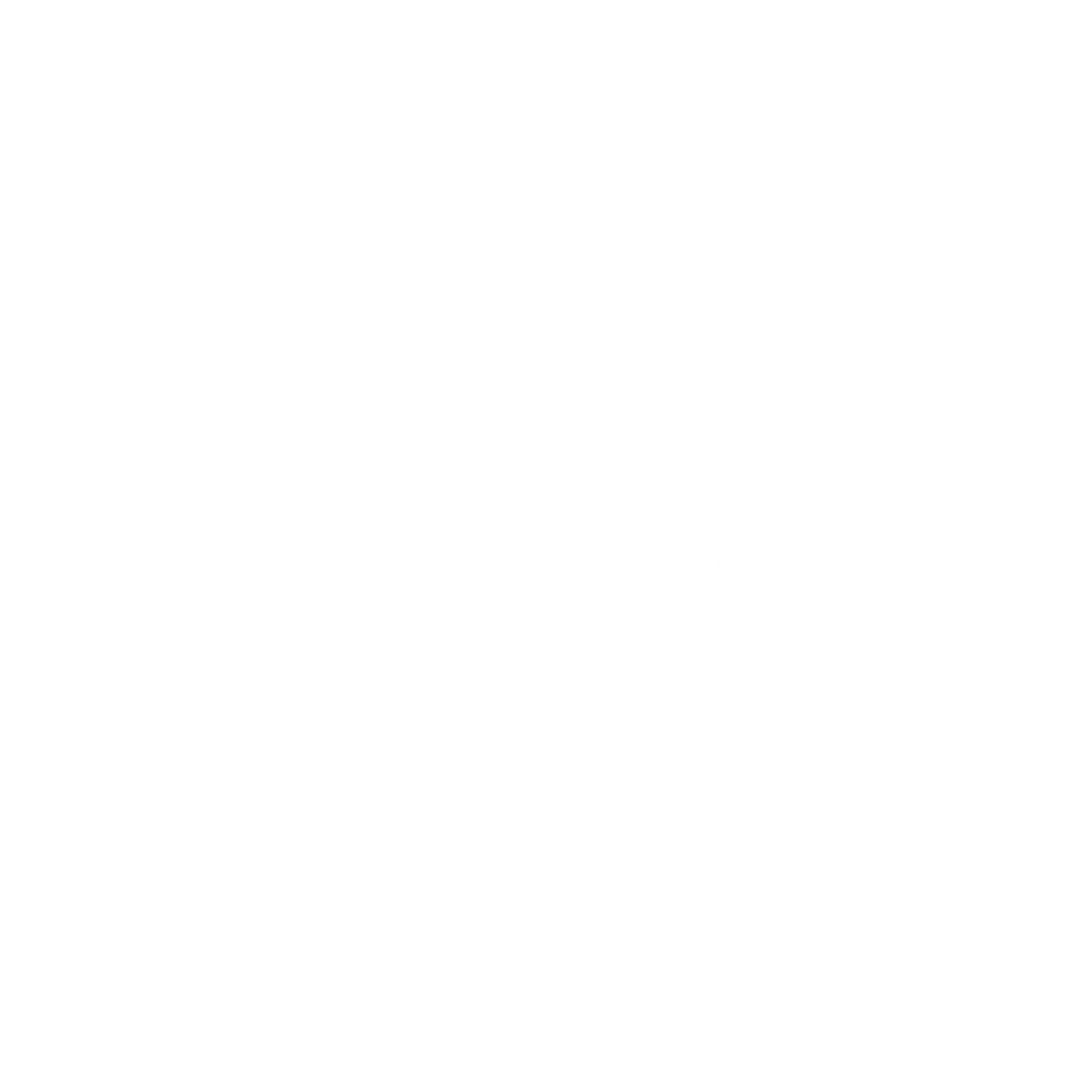 Pixel Sauna Stove Logo #ffffff