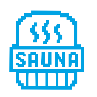 Pixel Sauna Steam Logo #00a3e4