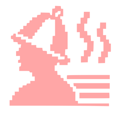 Pixel Sauna Steam Logo #ffa6a6