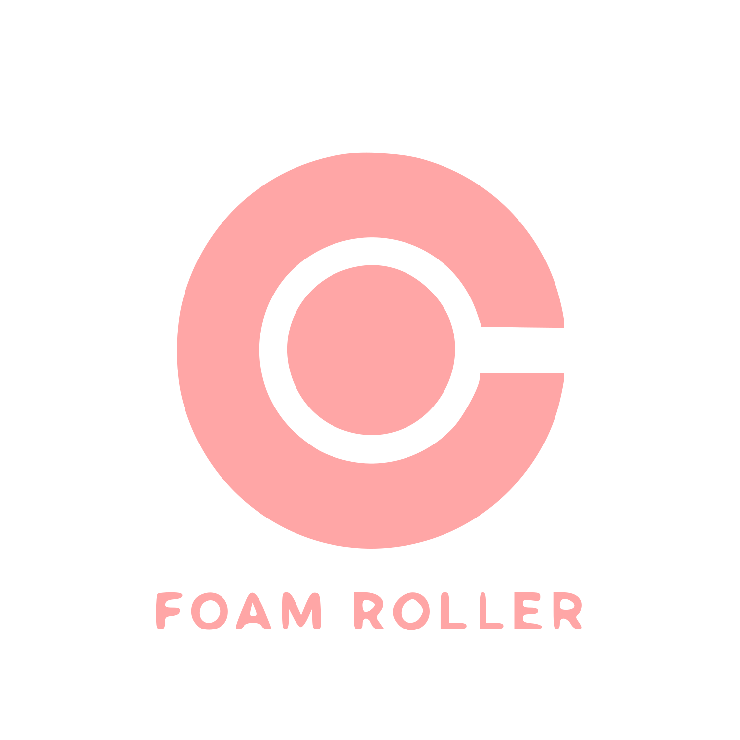 Foam Roller Circle Logo #ffa6a6