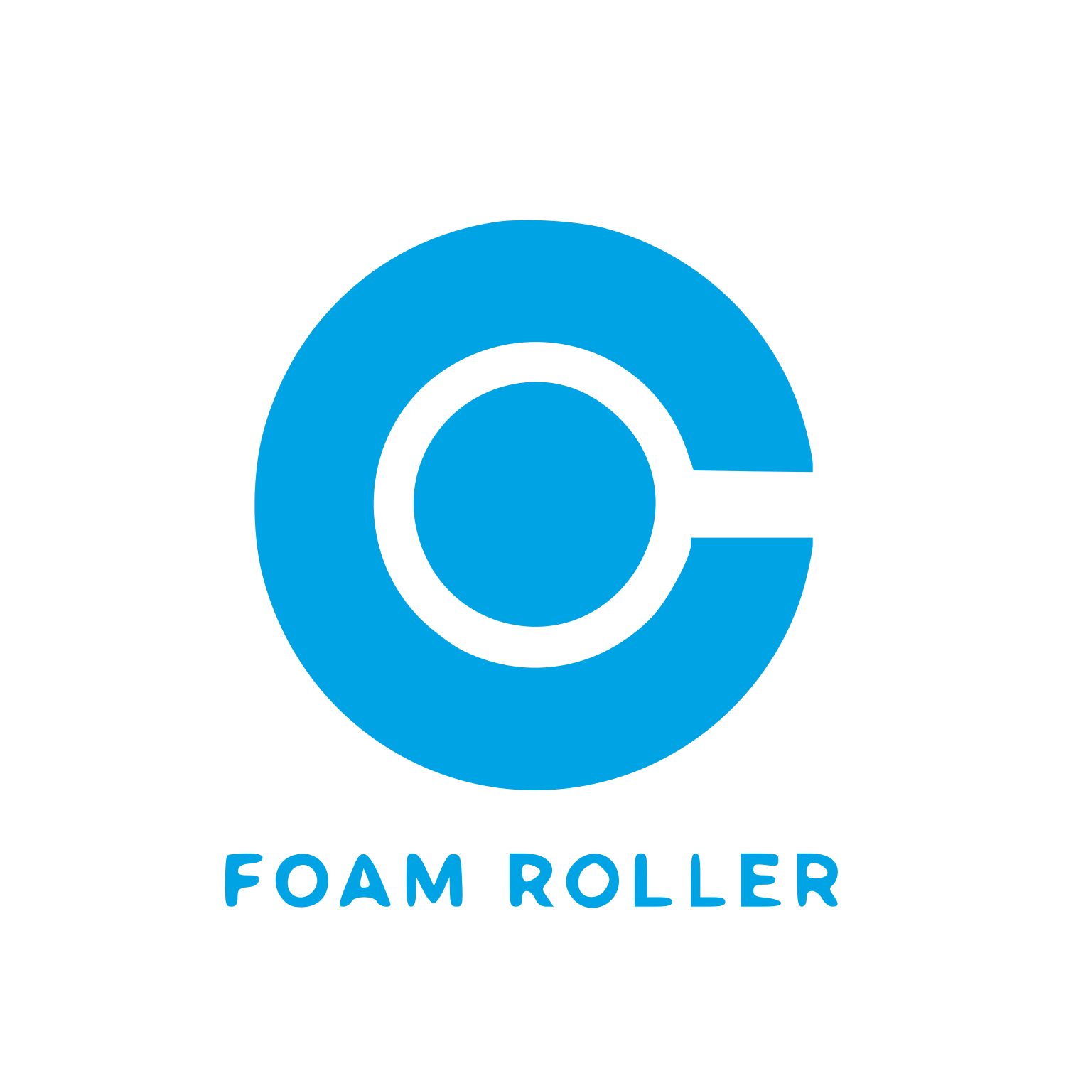 Foam Roller Circle Logo #00a3e4