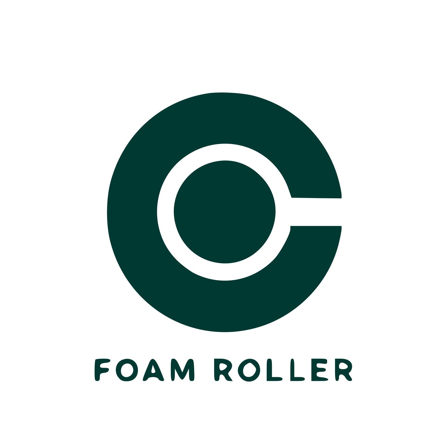 Foam Roller Circle Logo #003932