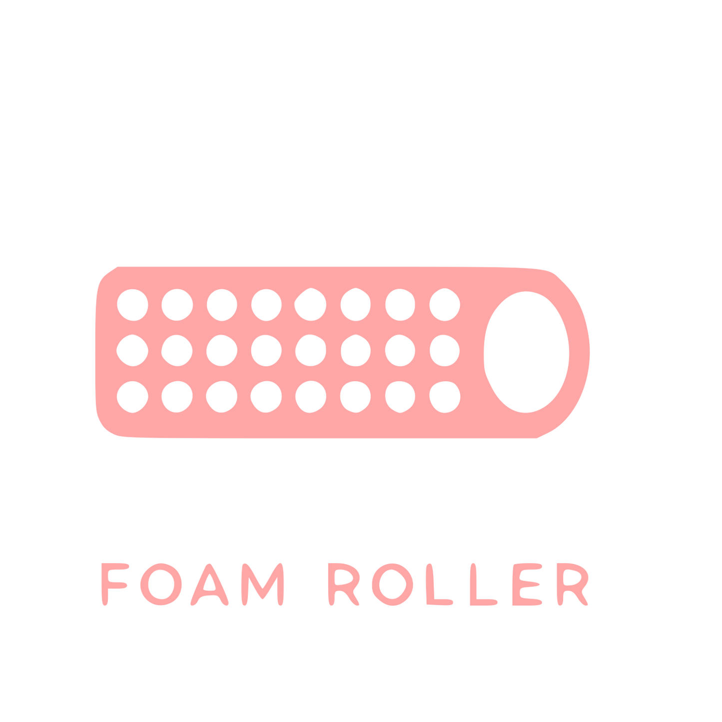 Foam Roller Fitness Logo #ffa6a6