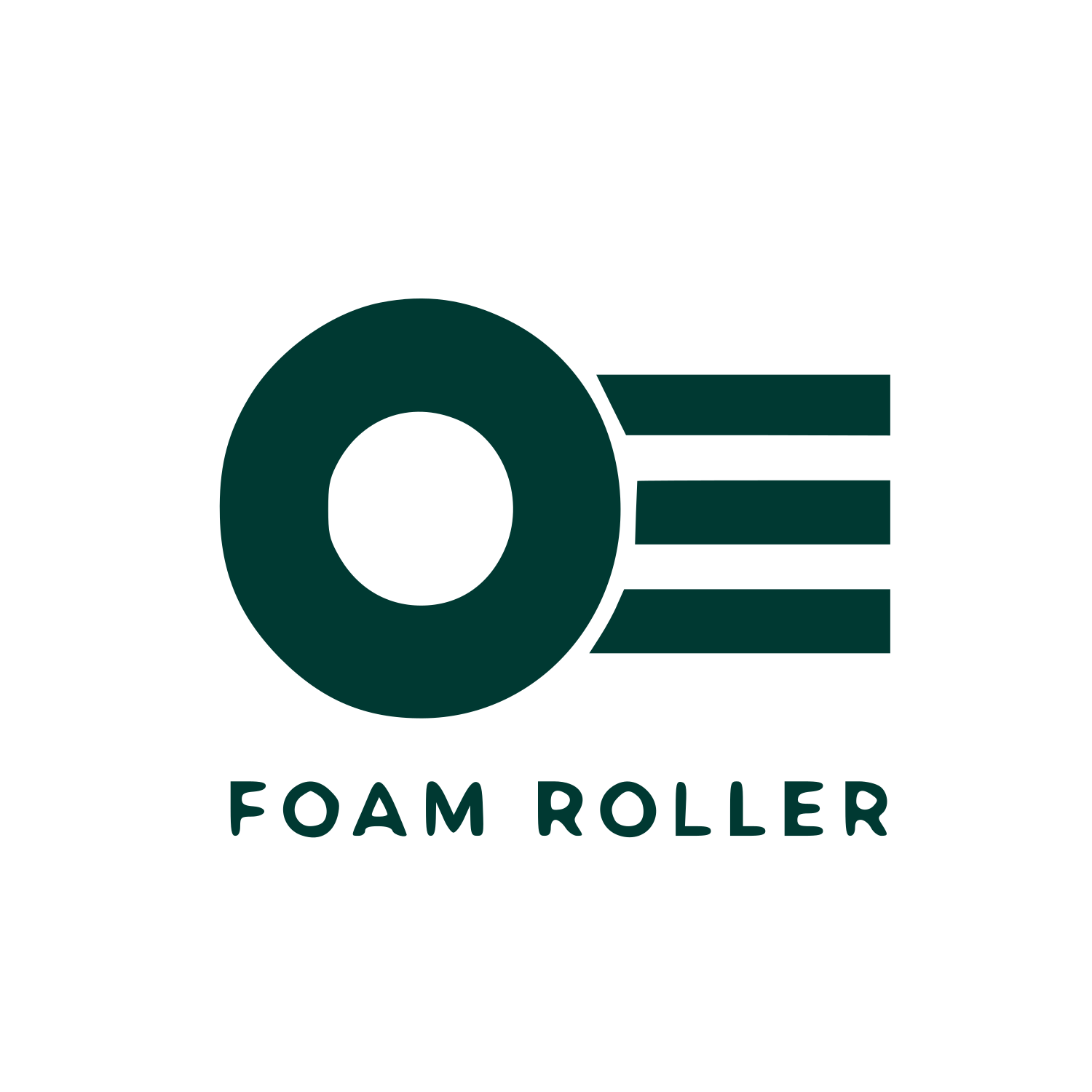 Foam Roller Fitness Logo #003932