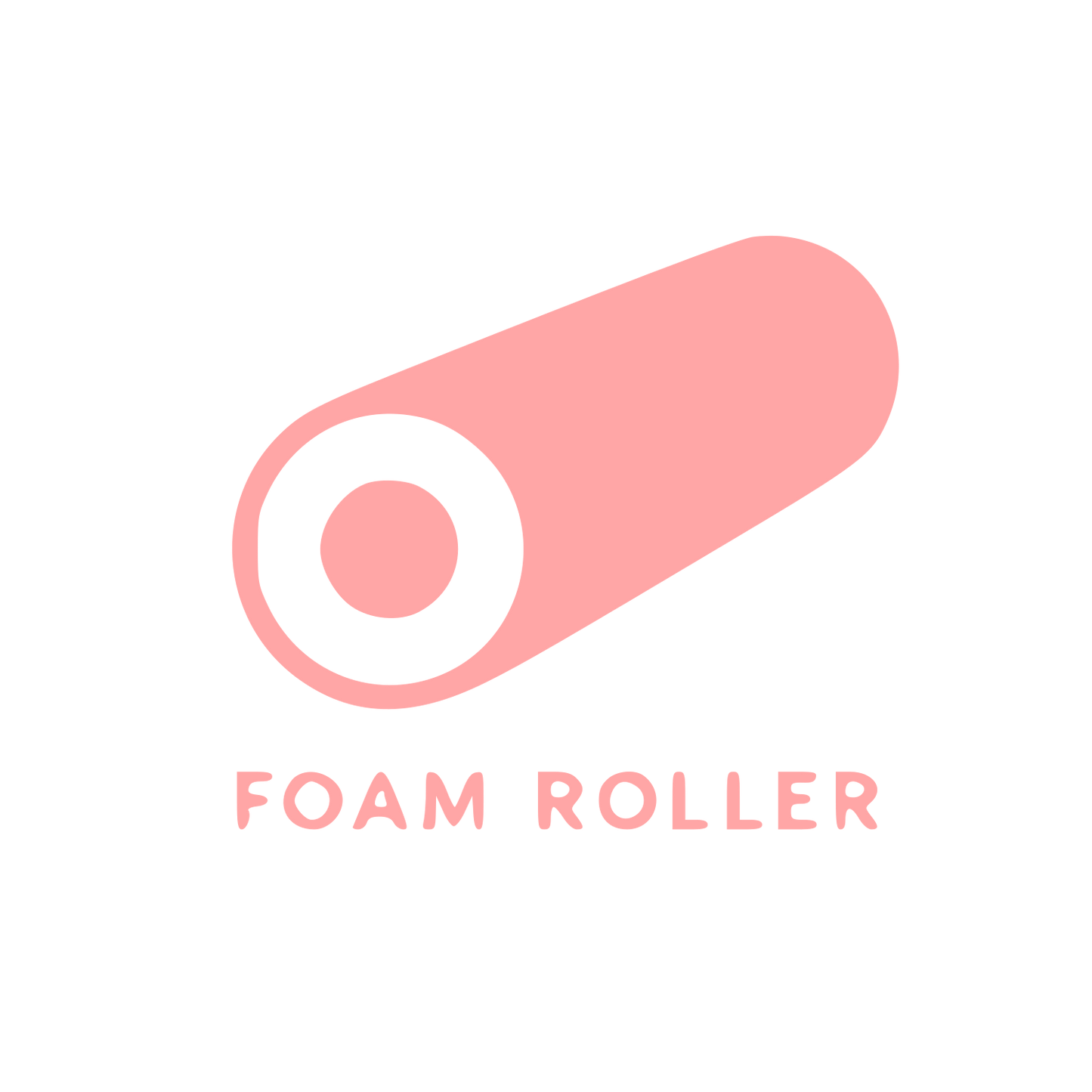 Foam Roller Fitness Logo #ffa6a6