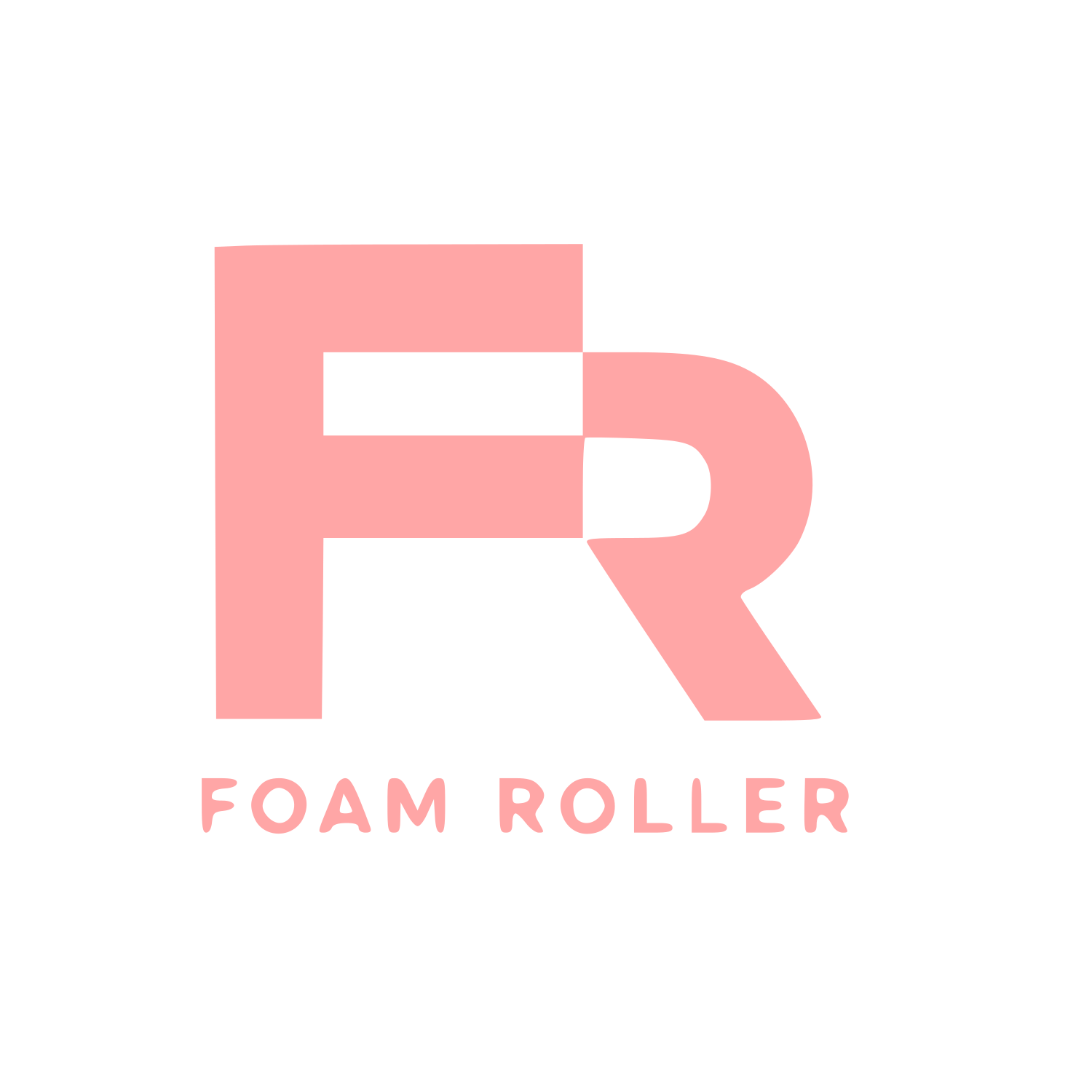 FR Monogram Foam Roller Logo #ffa6a6