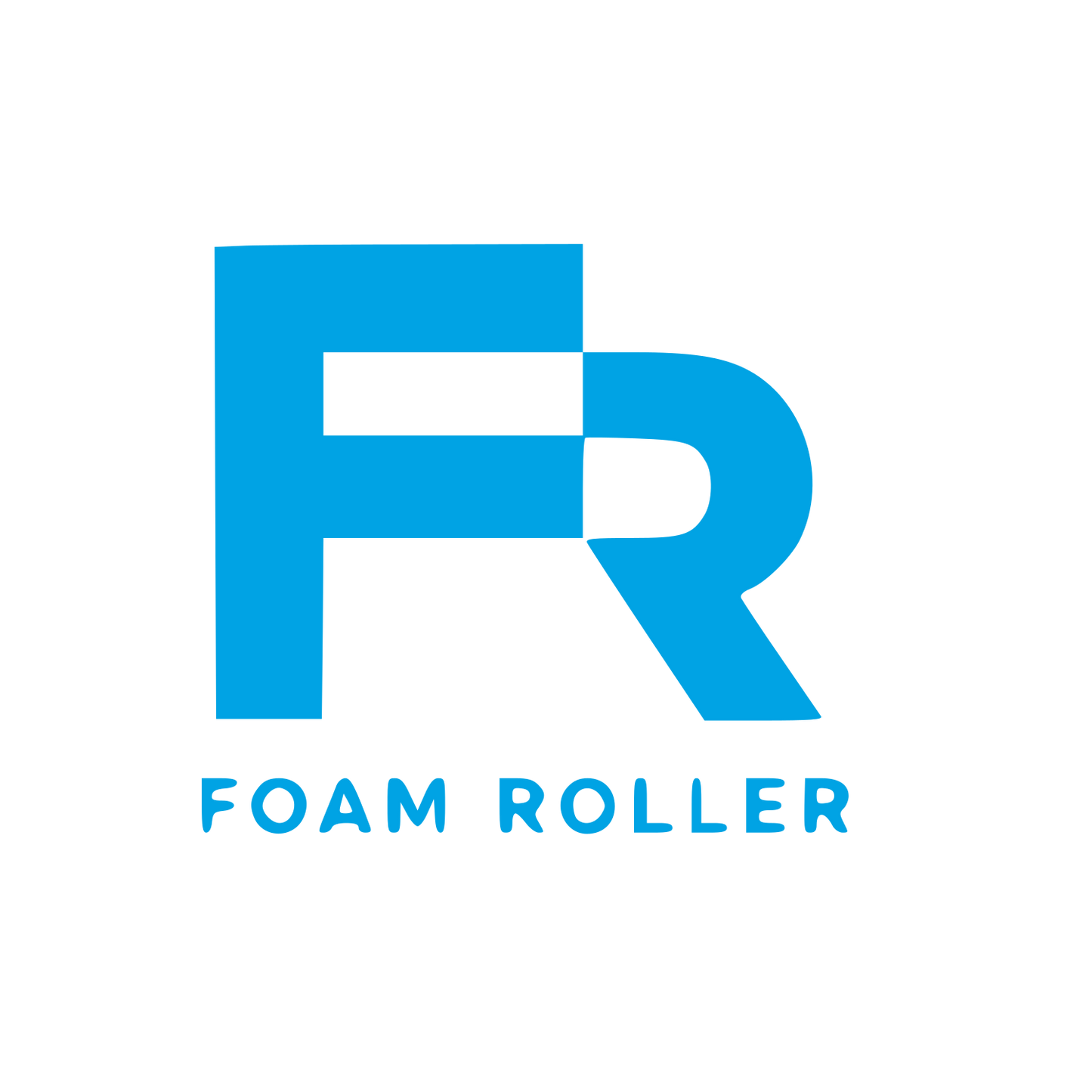 FR Monogram Foam Roller Logo #00a3e4