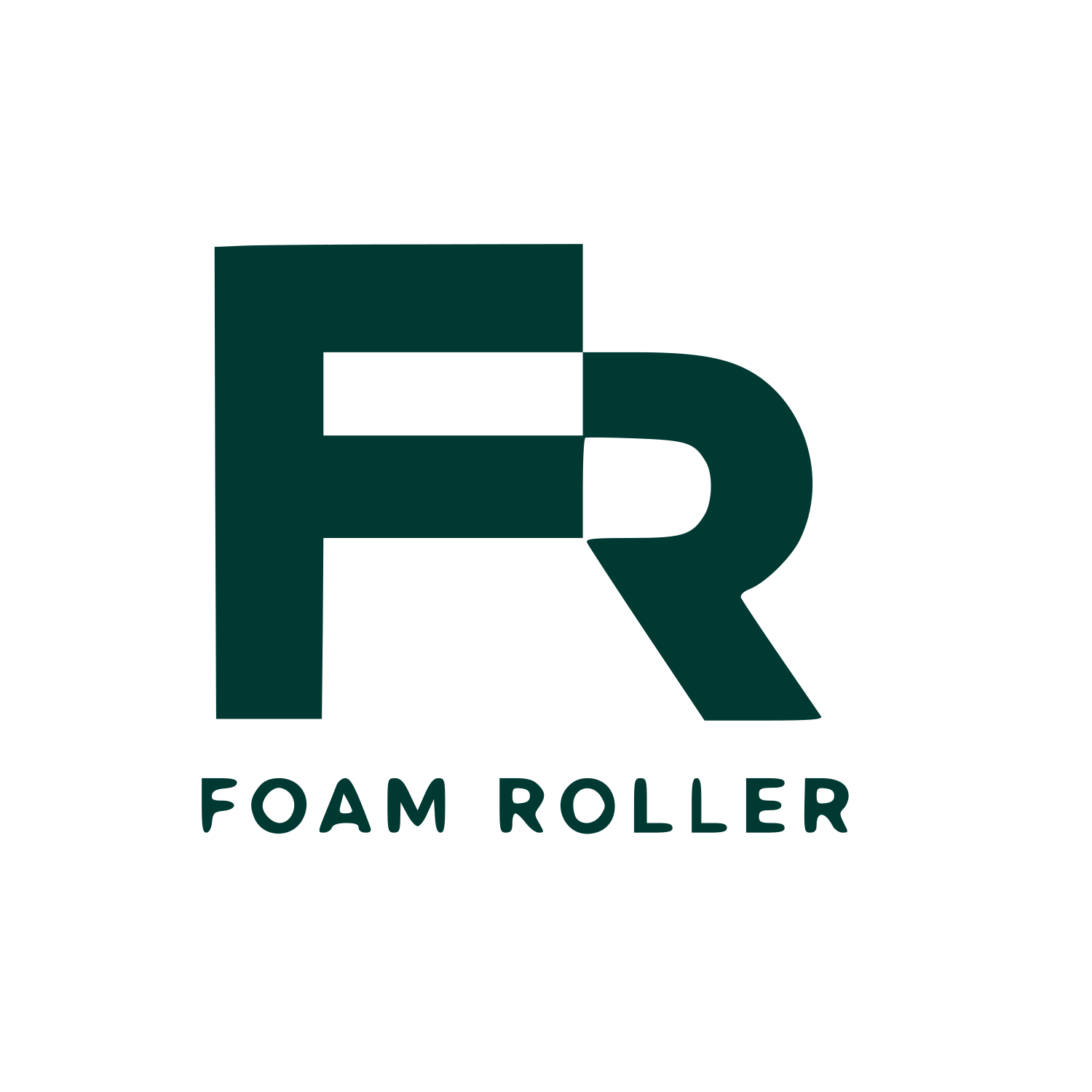 FR Monogram Foam Roller Logo #003932