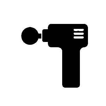Massage Gun Pictogram Logo