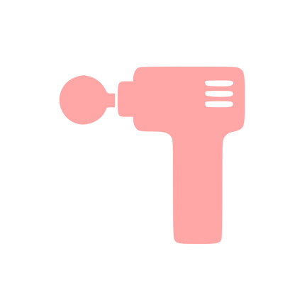 Massage Gun Pictogram Logo #ffa6a6