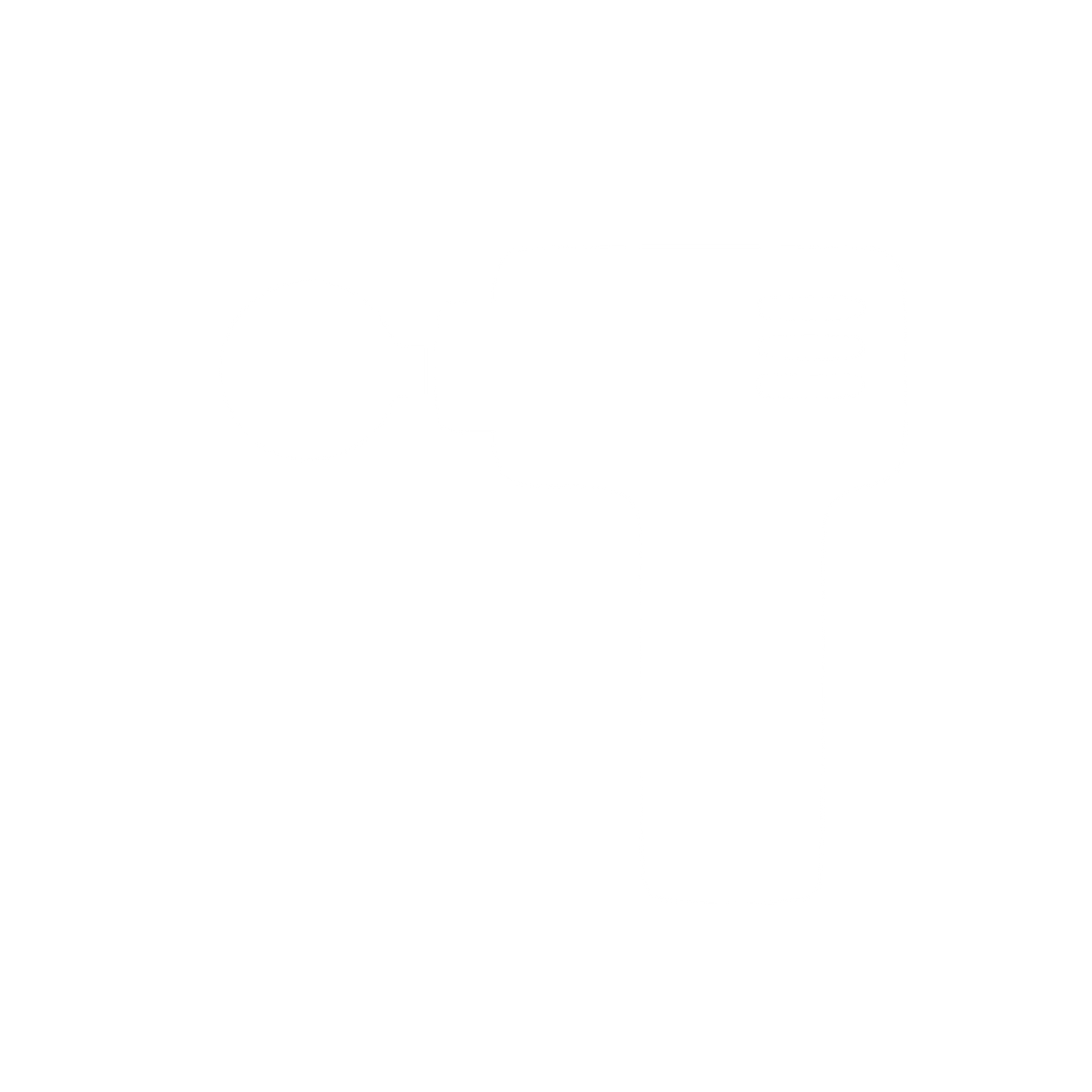 Massage Gun Pictogram Logo #ffffff