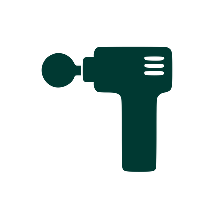 Massage Gun Pictogram Logo #003932