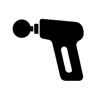 Massage Gun Pictogram Logo