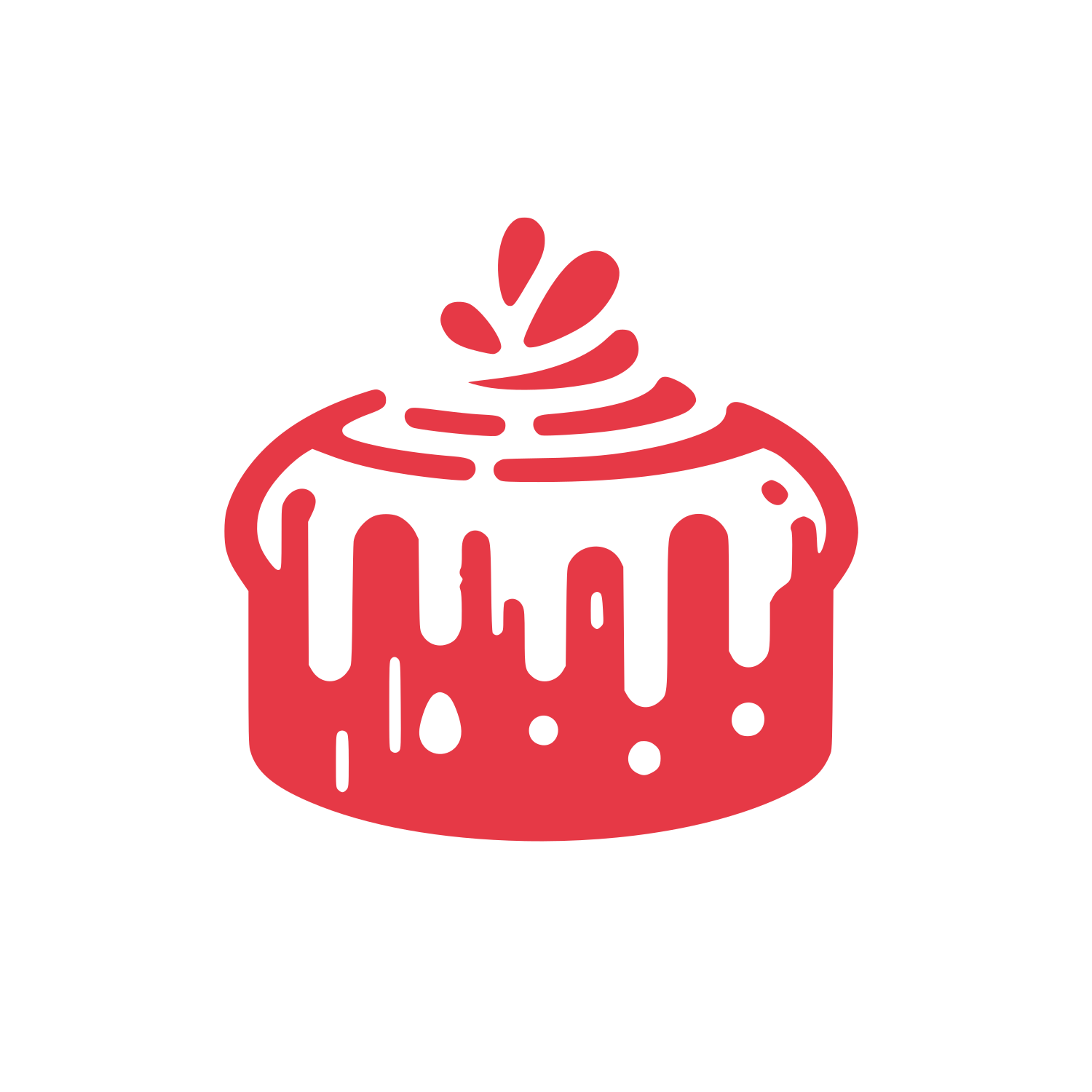 Cake Bakery Logo #E63946